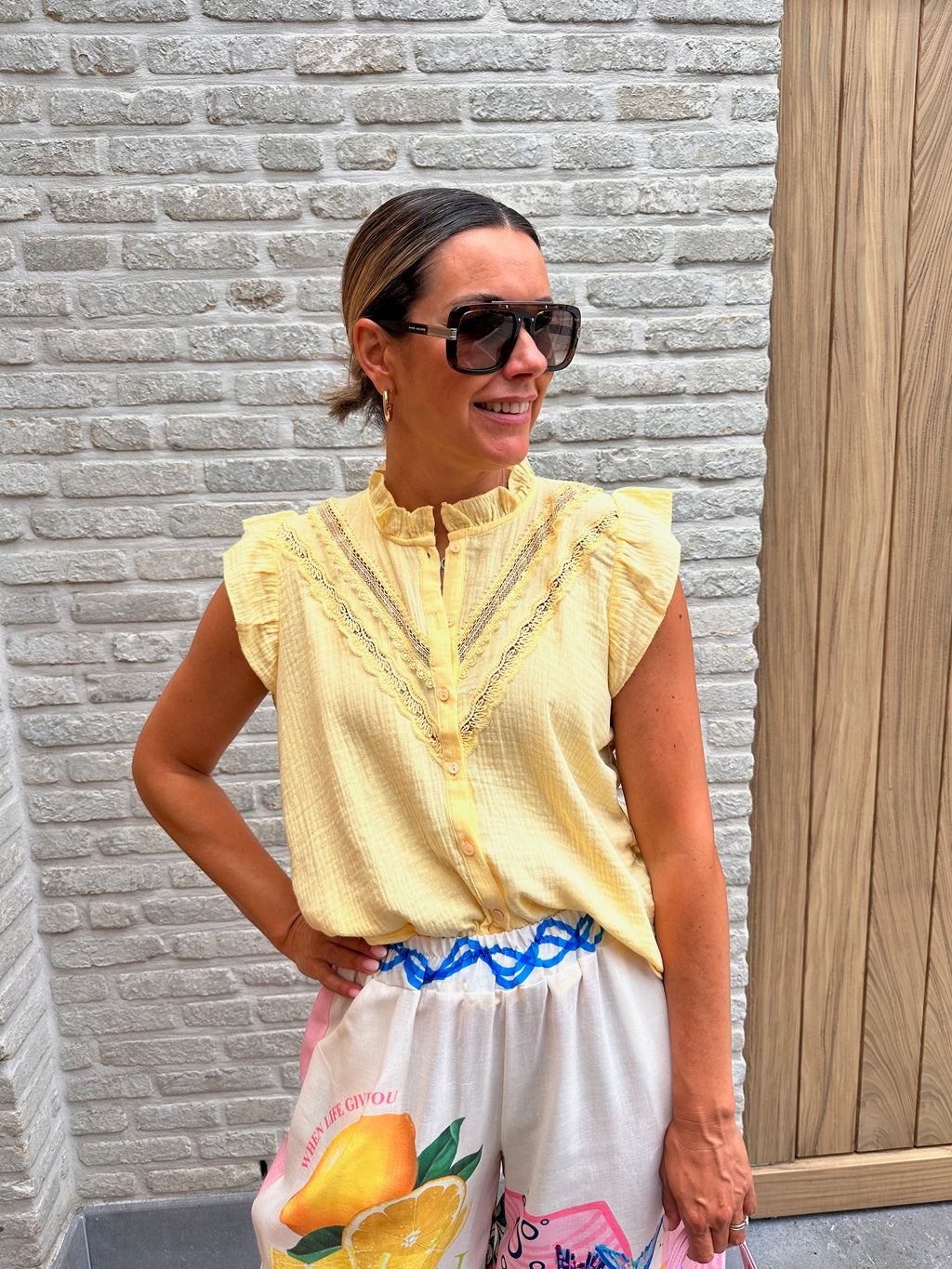 Topje Aurelie Yellow