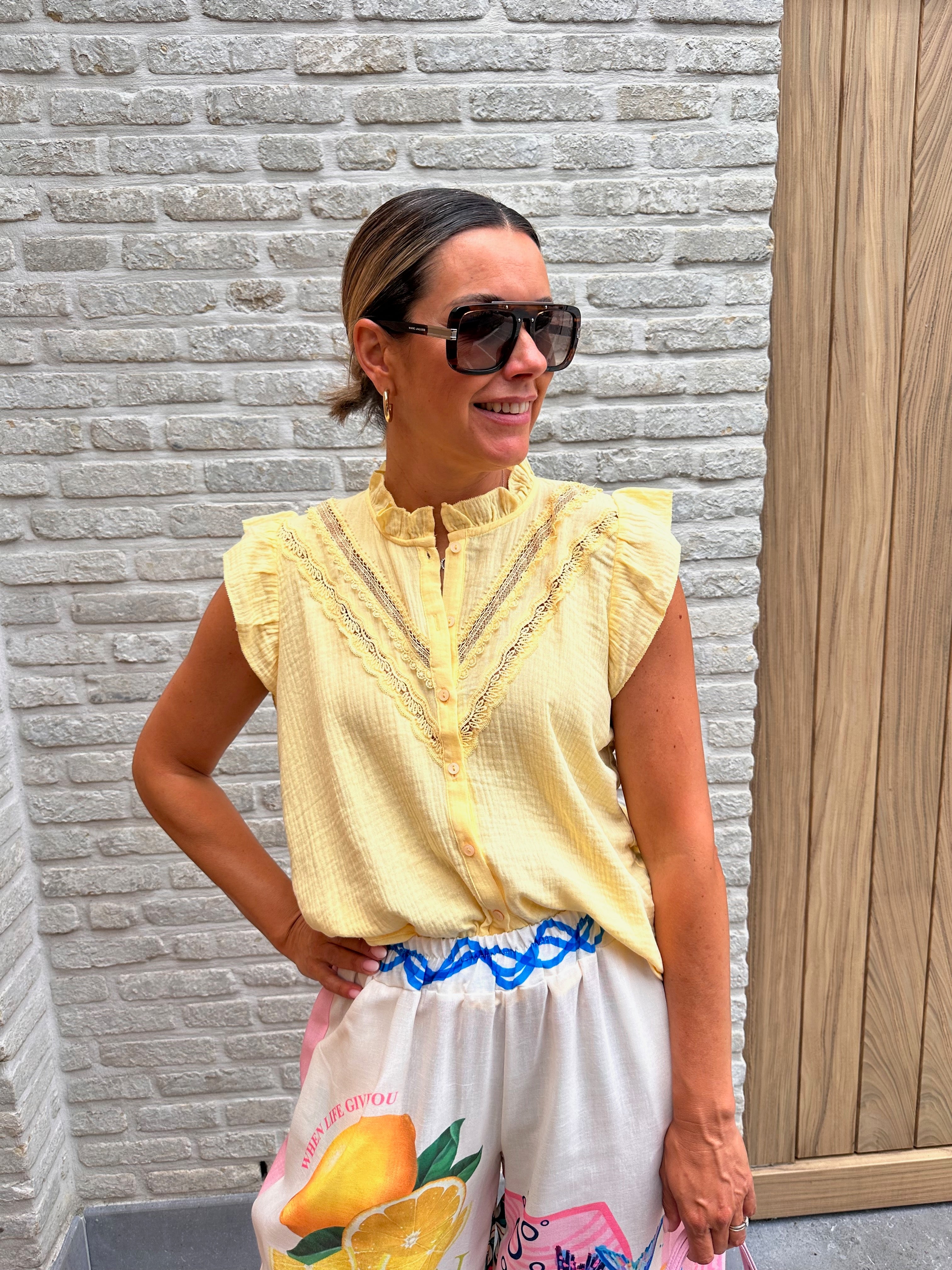 Topje Aurelie Yellow