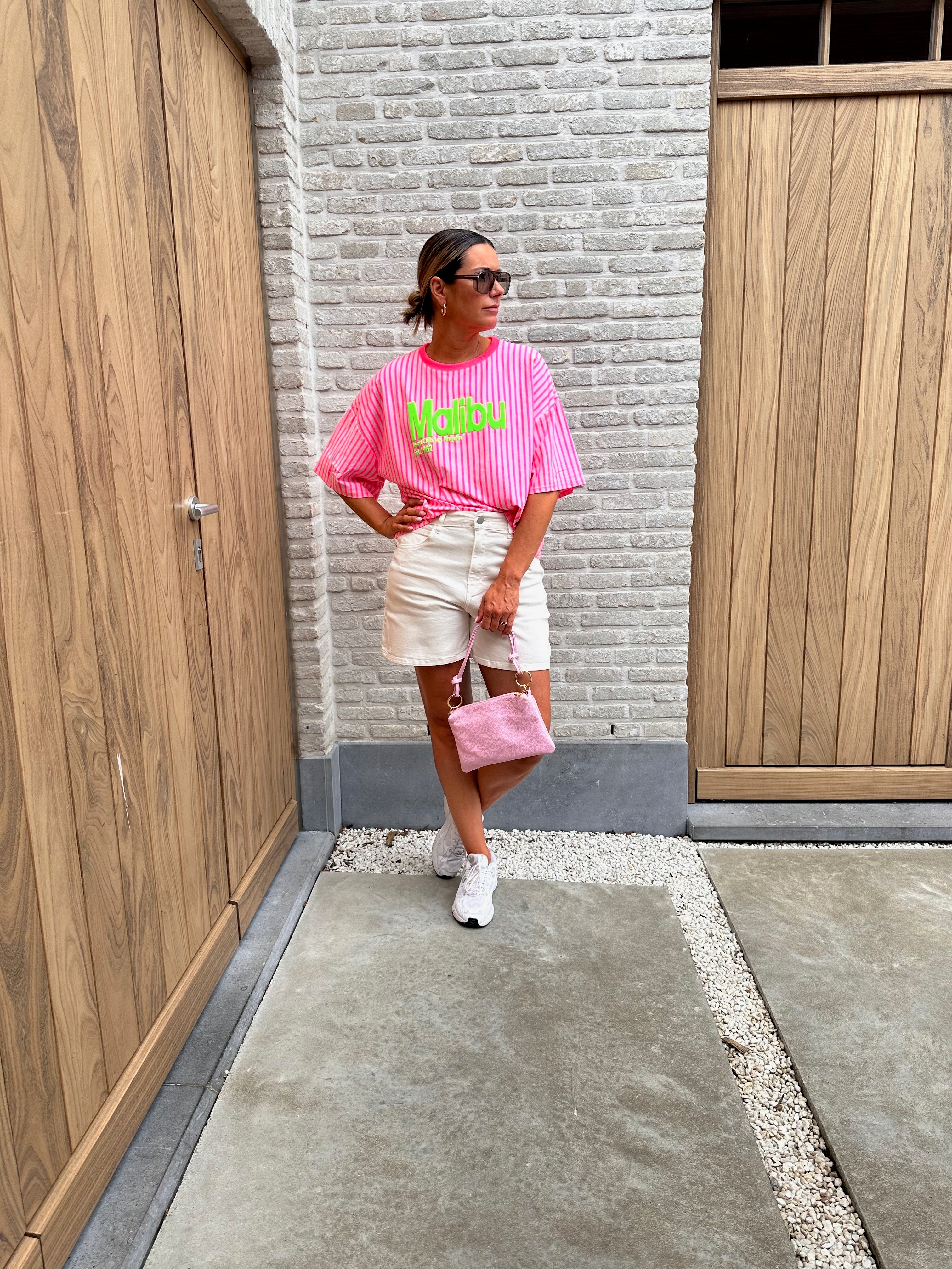 T-shirt Malibu Pink Oversized