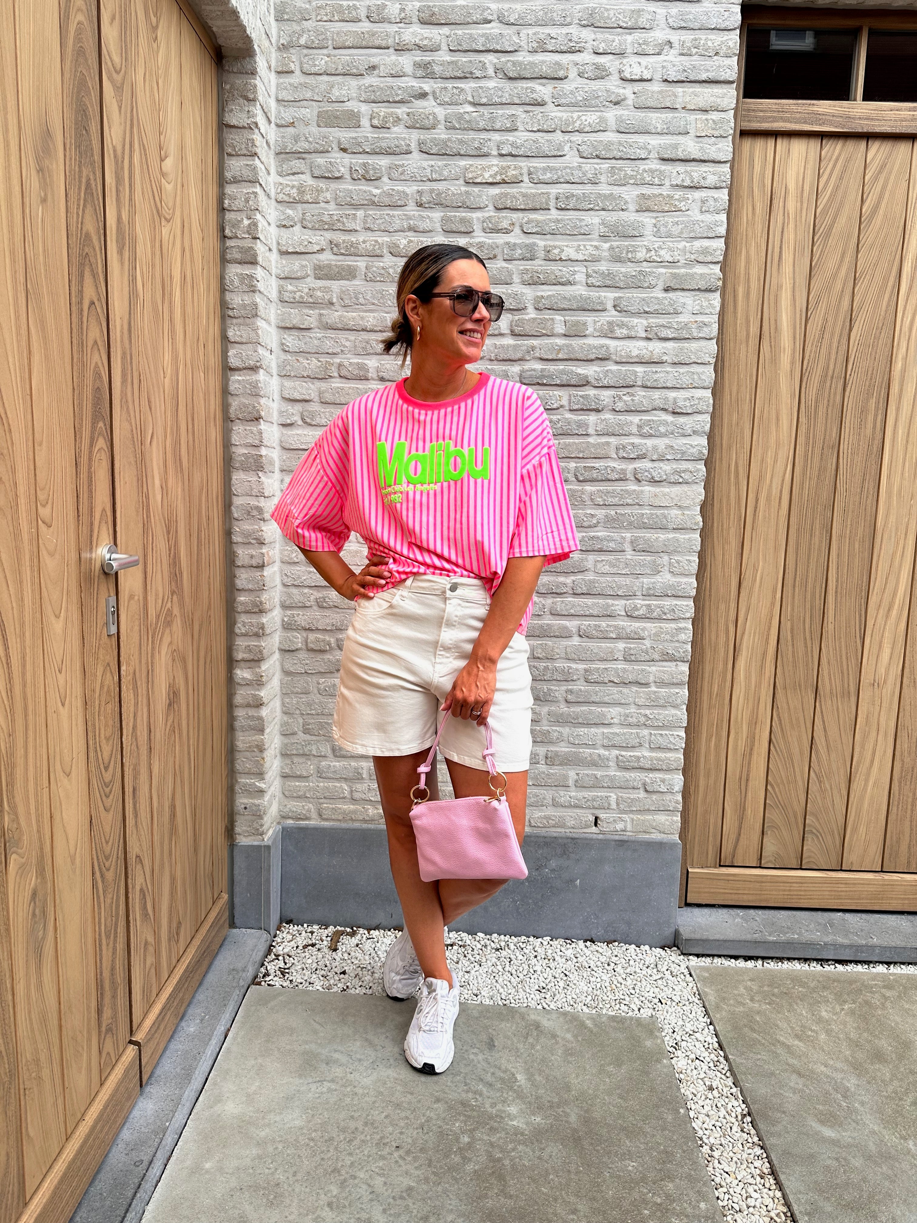 T-shirt Malibu Pink Oversized