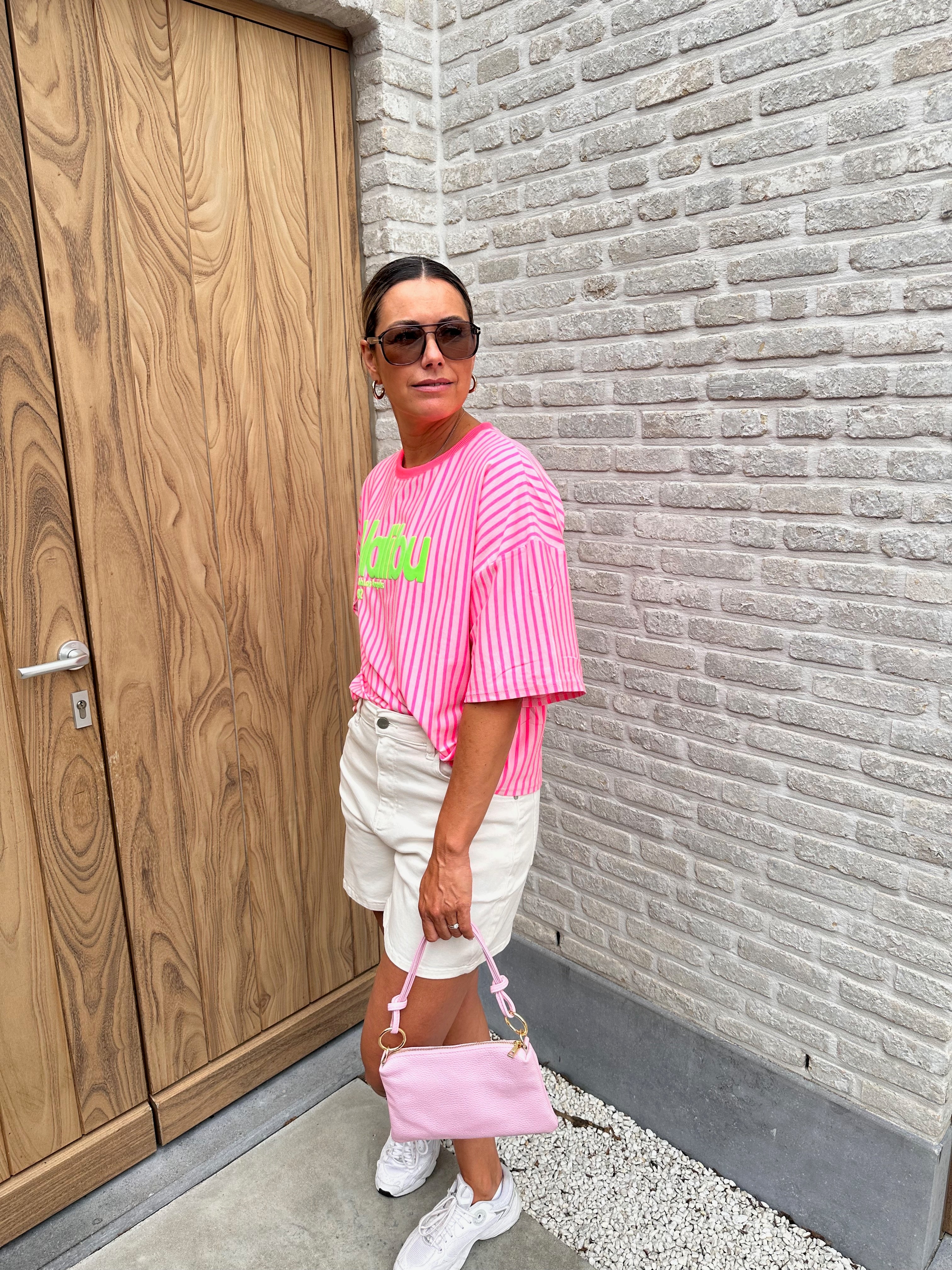 T-shirt Malibu Pink Oversized