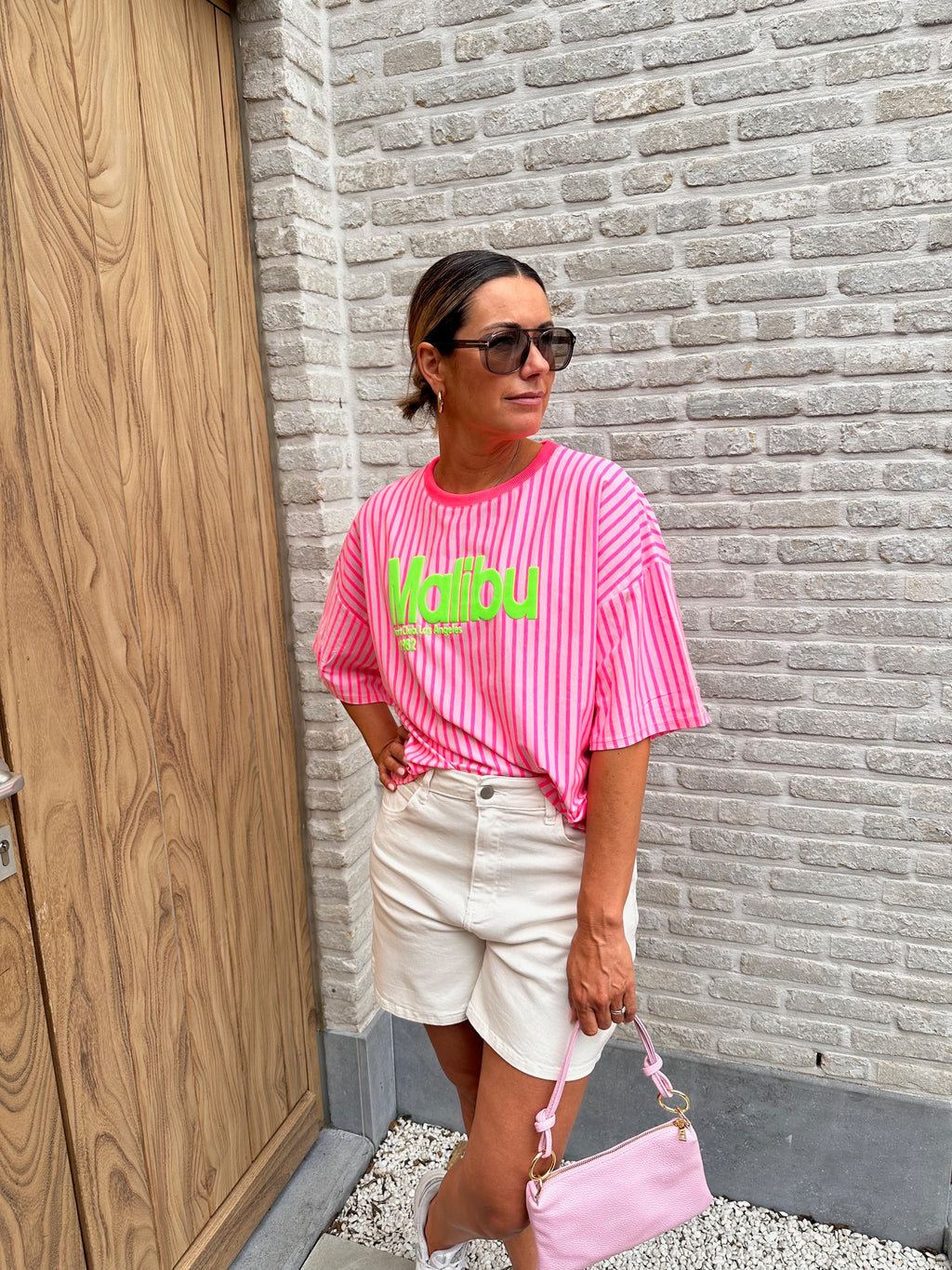 T-shirt Malibu Pink Oversized