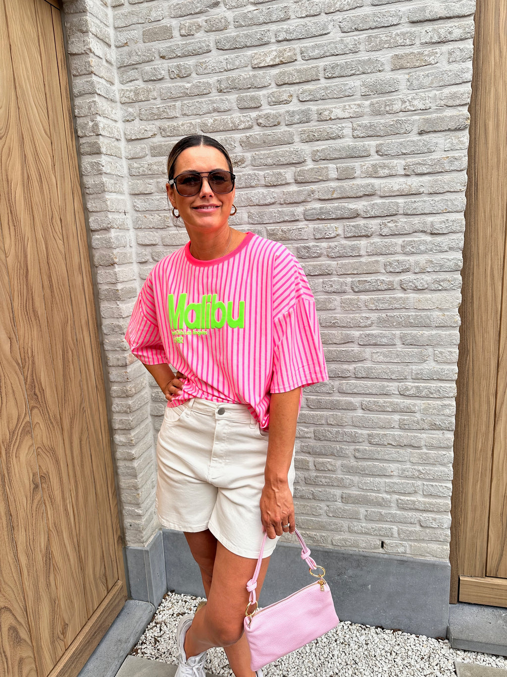 T-shirt Malibu Pink Oversized