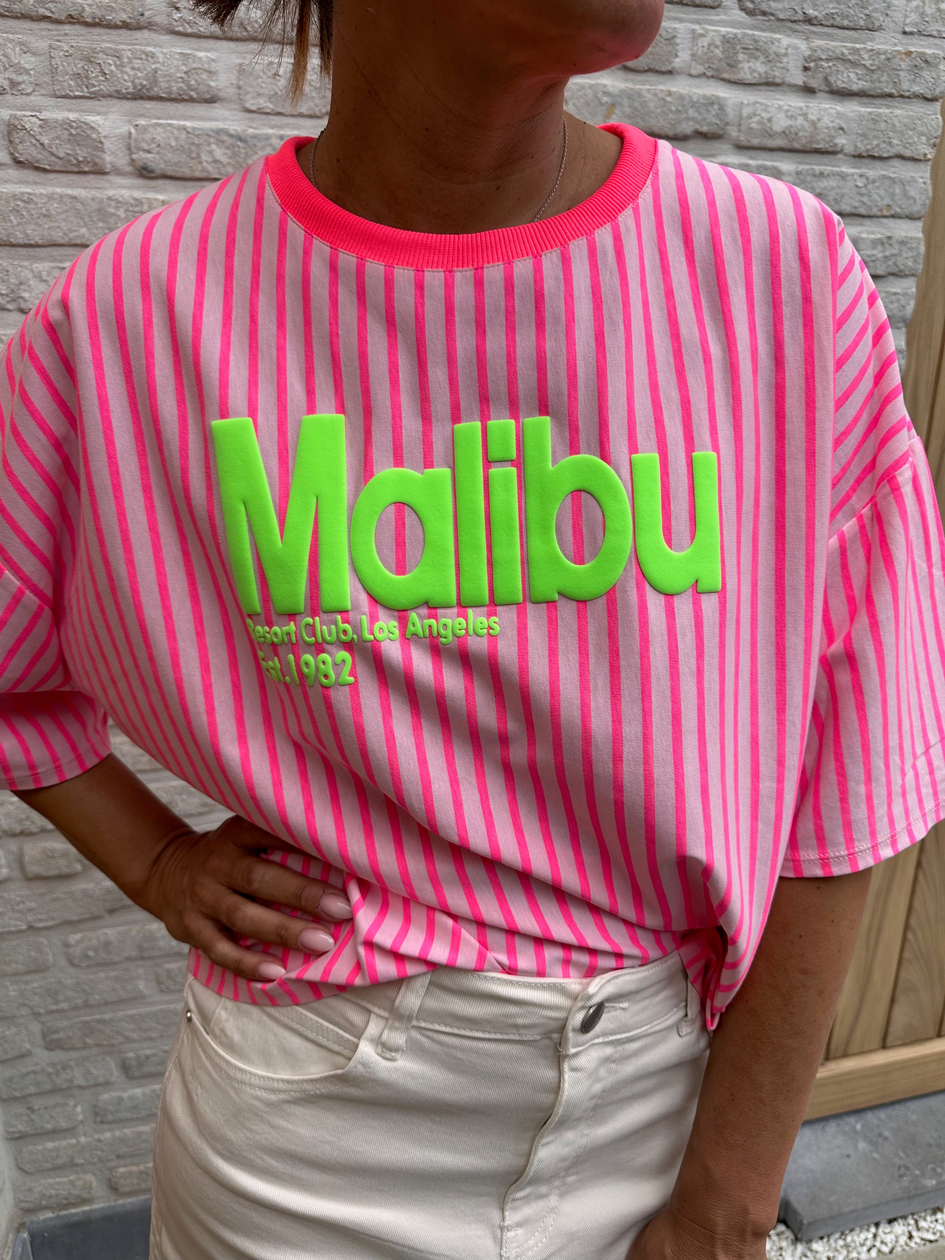 T-shirt Malibu Pink Oversized