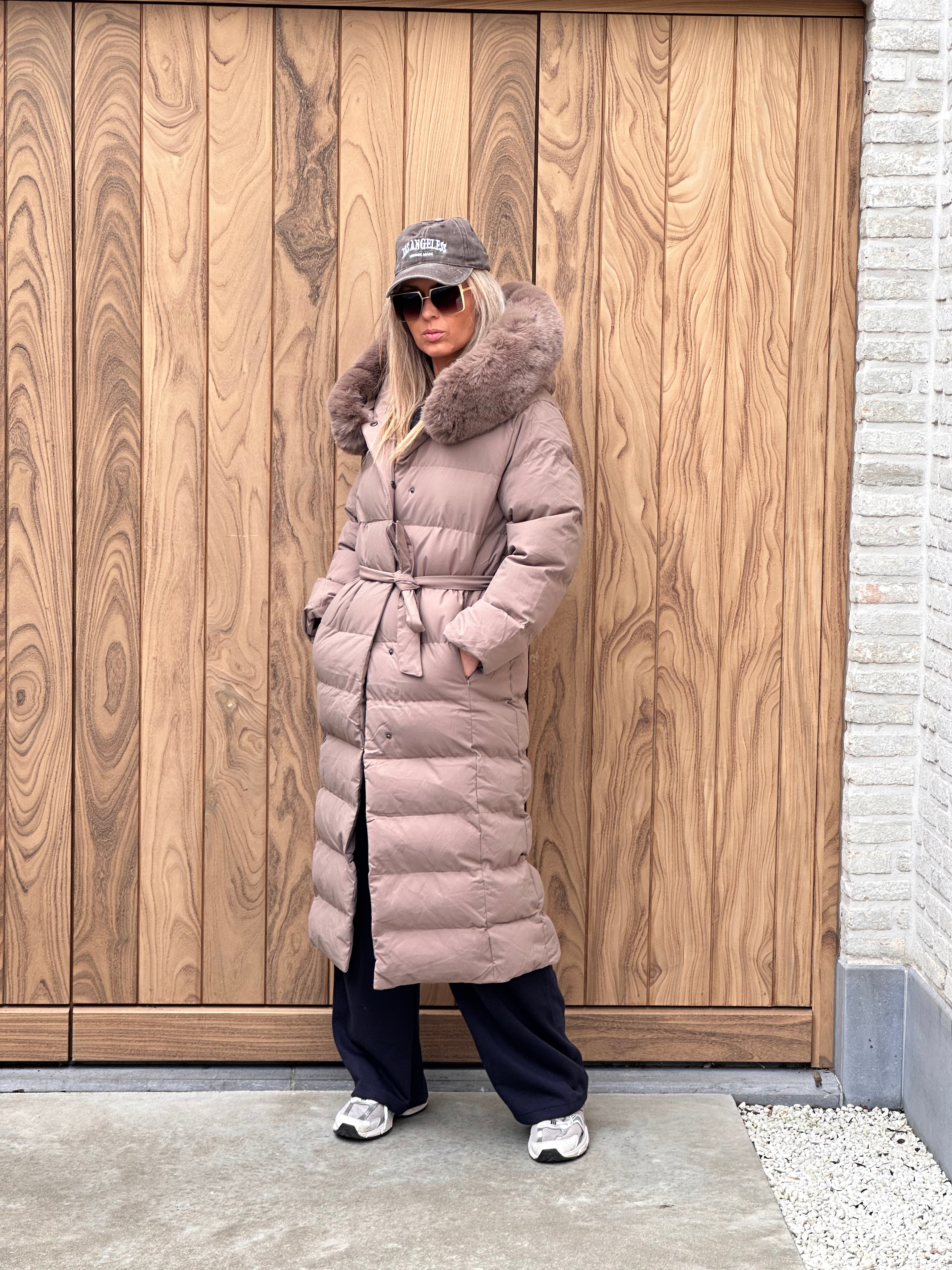 Jas Tess Pels Taupe