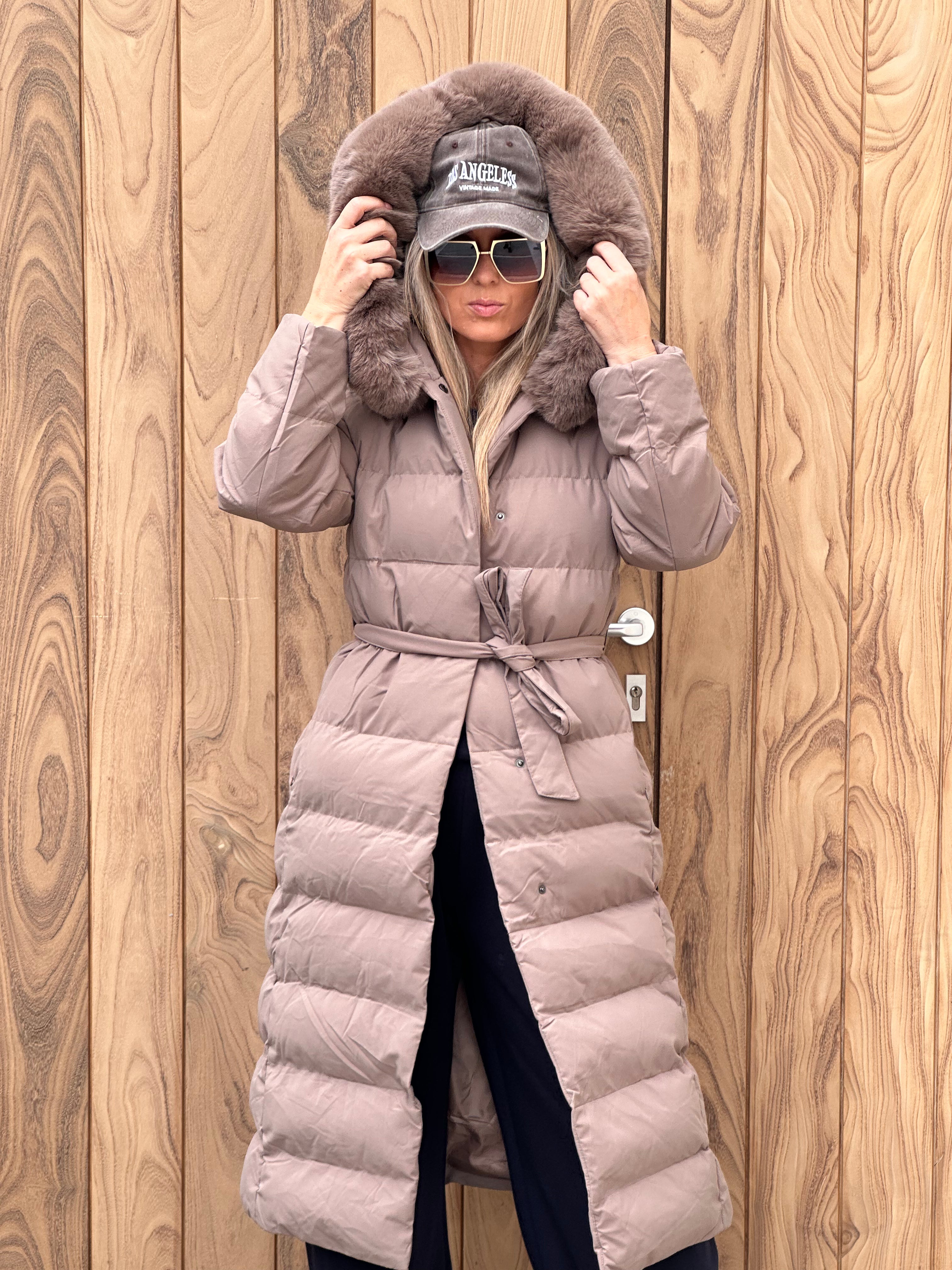 Jas Tess Pels Taupe
