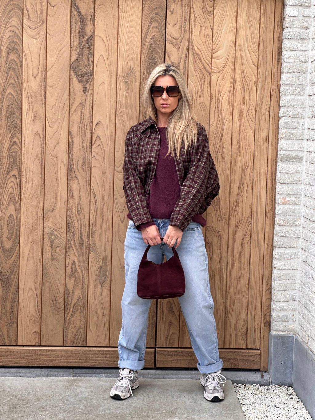 Jacket Lilly Bordeaux/Grijs