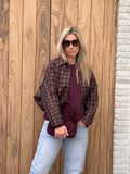 Jacket Lilly Bordeaux/Grijs
