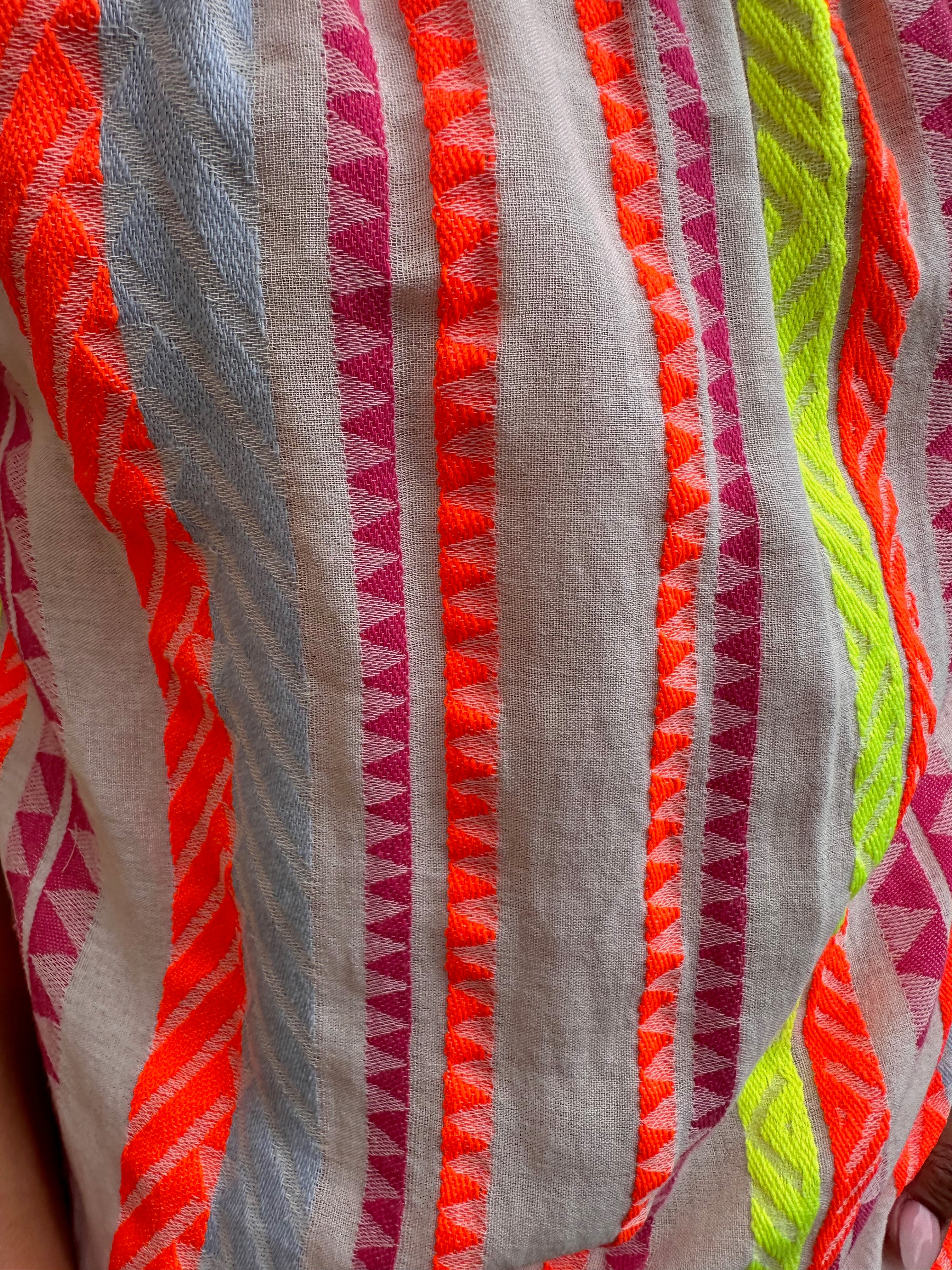 Top Bé Fluo Offshoulder Oversized