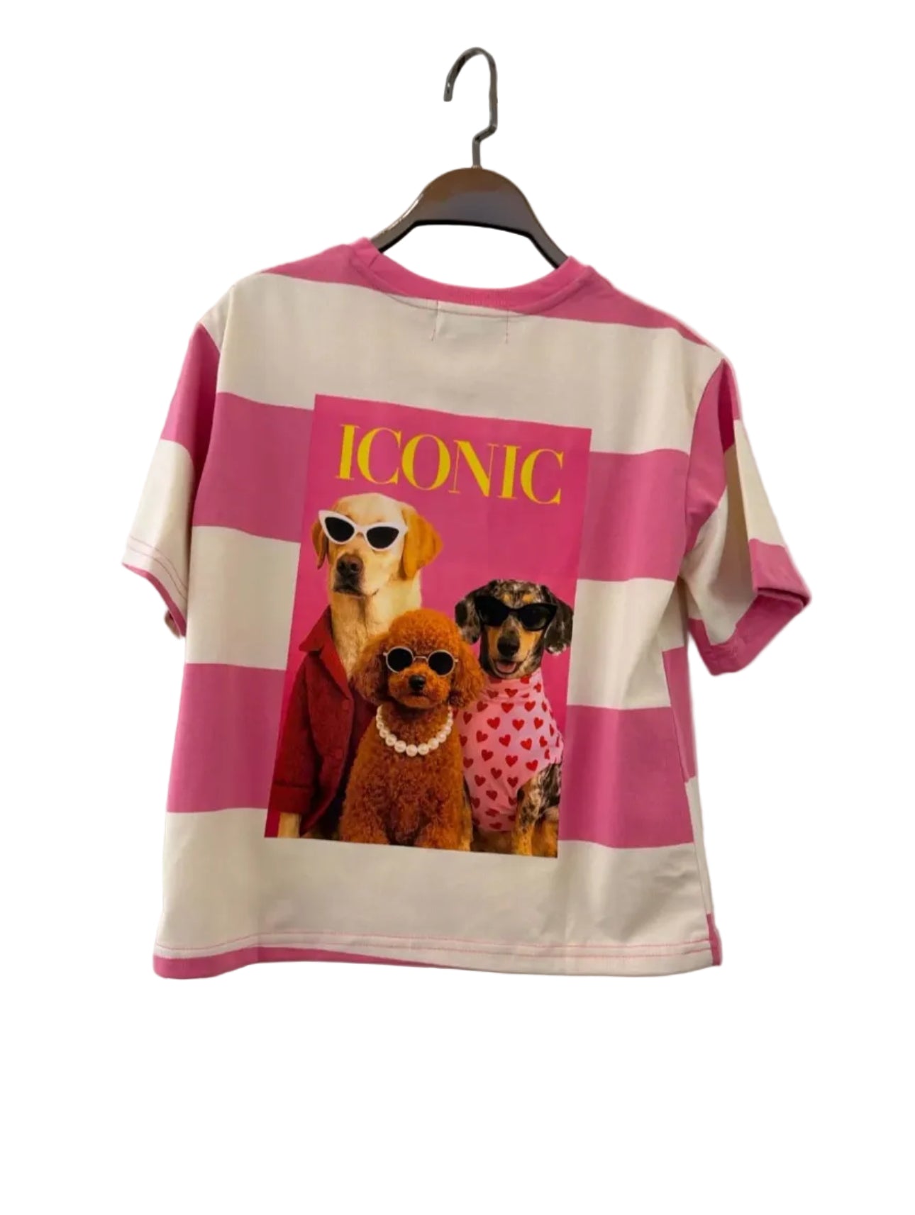 T shirt Dogs - Pink Kids
